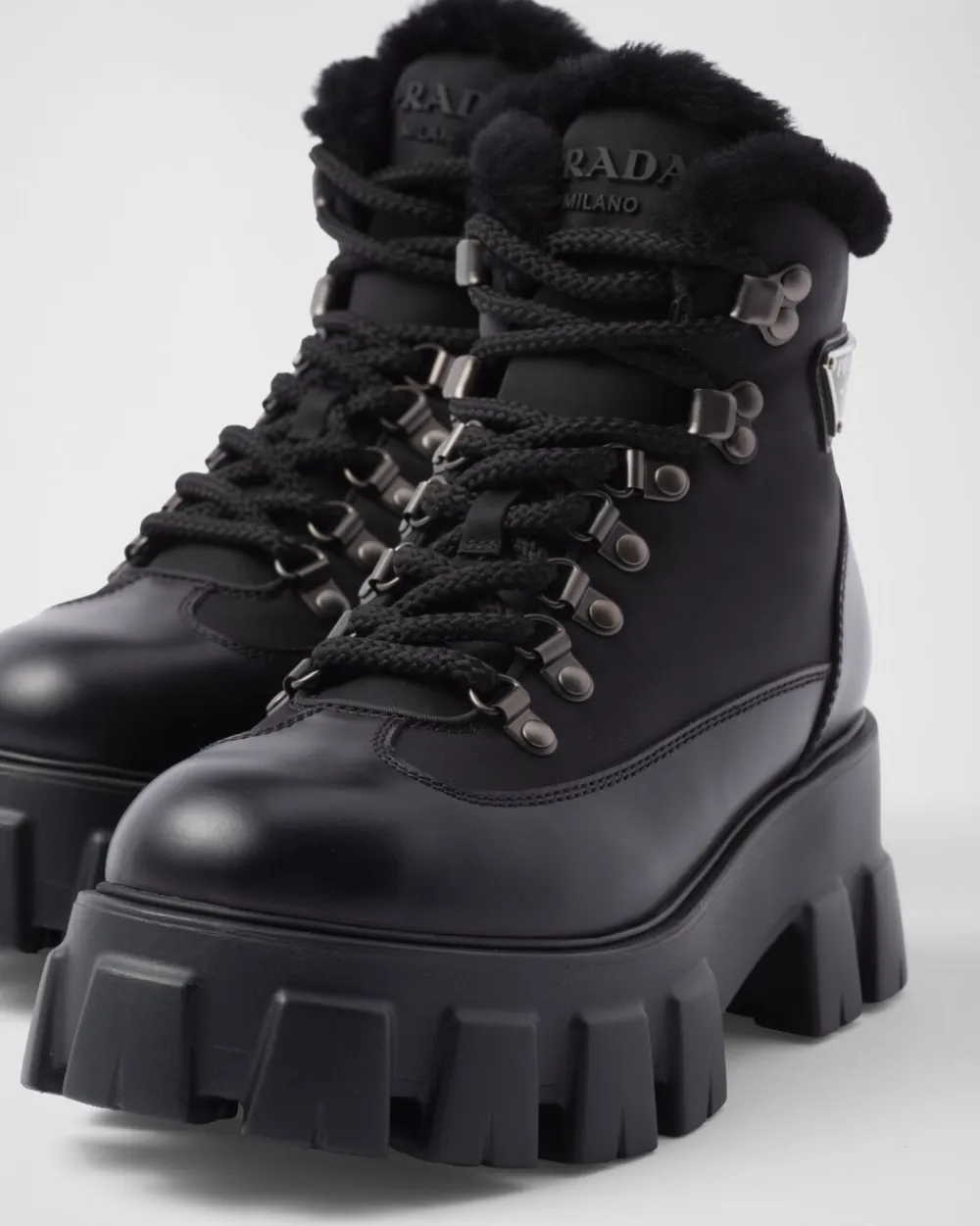 Mujer Prada BOTINAS Y BOTAS^Botines Monolith De Piel Y Re-nylon