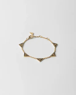 Mujer Prada JOYAS DE FANTASÍA^Brazalete De Metal Esmaltado