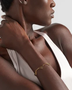 Mujer Prada JOYAS DE FANTASÍA^Brazalete De Metal Esmaltado