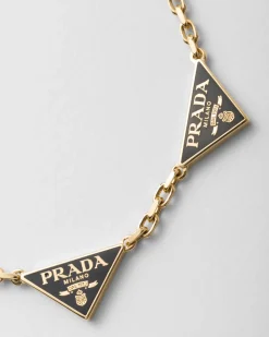 Mujer Prada JOYAS DE FANTASÍA^Brazalete De Metal Esmaltado
