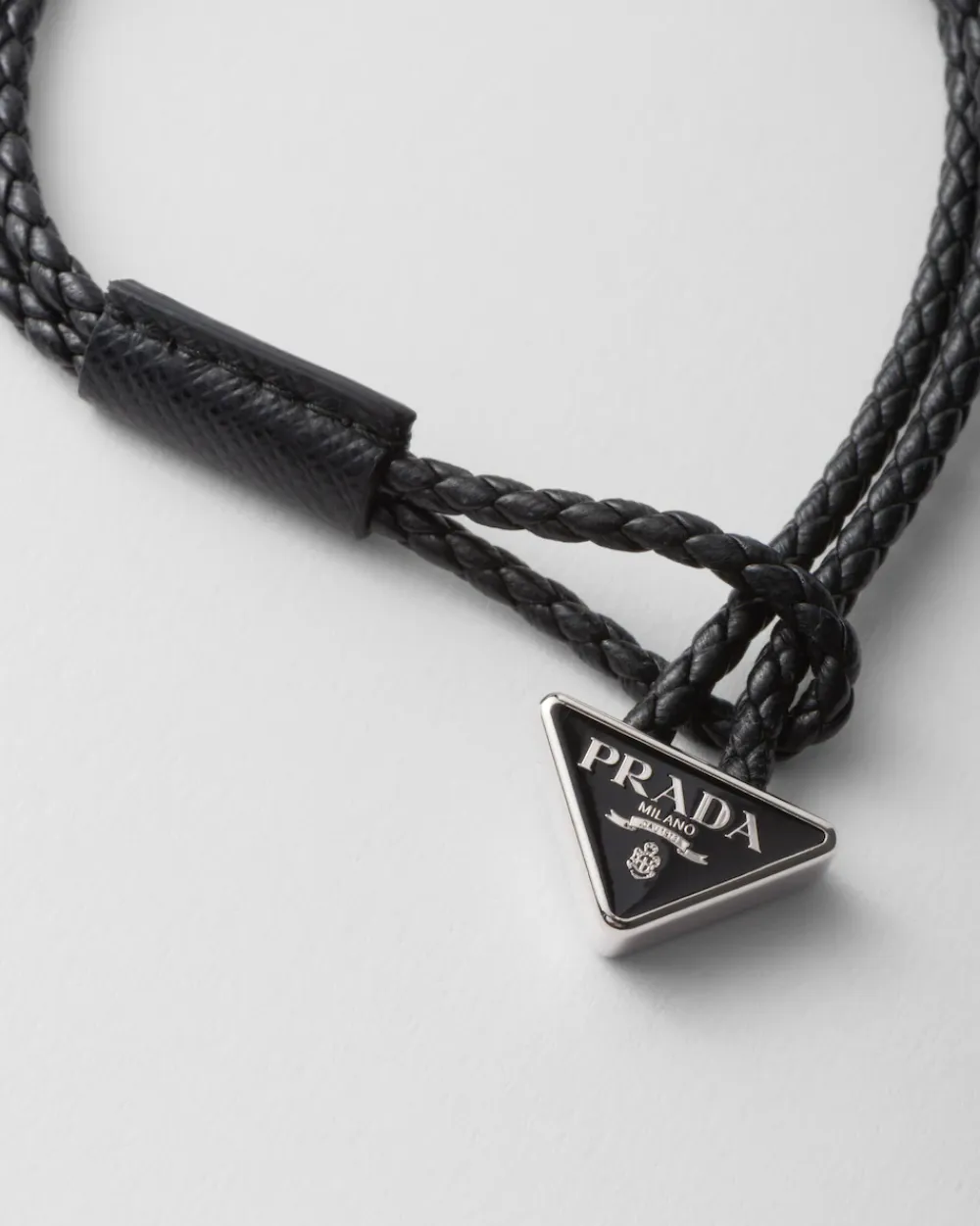 Hombre Prada JOYAS DE FANTASÍA^Brazalete De Napa Trenzado
