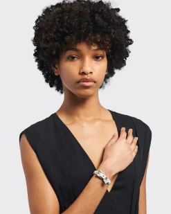 Mujer Prada JOYAS DE FANTASÍA^Brazalete De Piel Saffiano