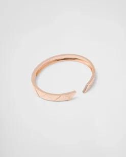 Mujer Prada COLECCIÓN DE JOYERÍA ELEGANTE^Brazalete Eternal Gold De Oro Rosa