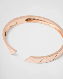 Mujer Prada COLECCIÓN DE JOYERÍA ELEGANTE^Brazalete Eternal Gold De Oro Rosa