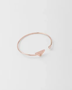 Mujer Prada COLECCIÓN DE JOYERÍA ELEGANTE^Brazalete Eternal Gold: Oro Rosa Y Diamante
