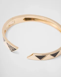 Mujer/Hombre Prada COLECCIÓN DE JOYERÍA ELEGANTE|COLECCIÓN DE JOYERÍA ELEGANTE^Brazalete Eternal Gold: Oro Y Cerámica