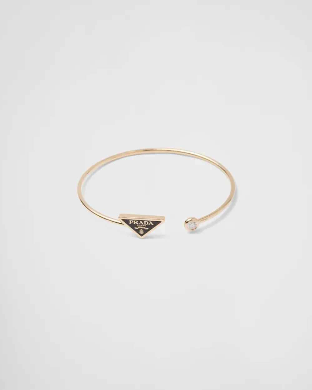 Mujer Prada COLECCIÓN DE JOYERÍA ELEGANTE^Brazalete Eternal Gold: Oro Y Diamante