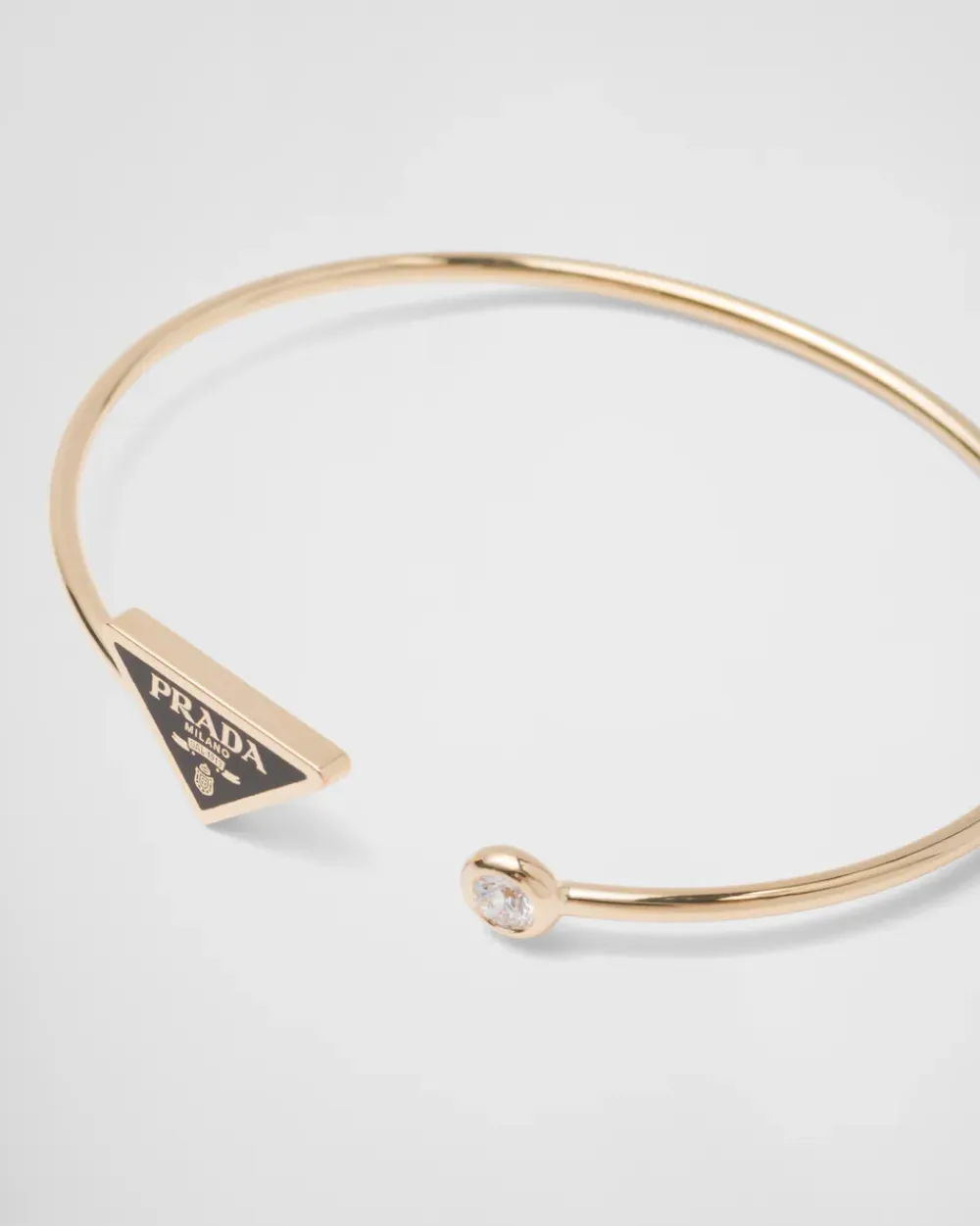 Mujer Prada COLECCIÓN DE JOYERÍA ELEGANTE^Brazalete Eternal Gold: Oro Y Diamante