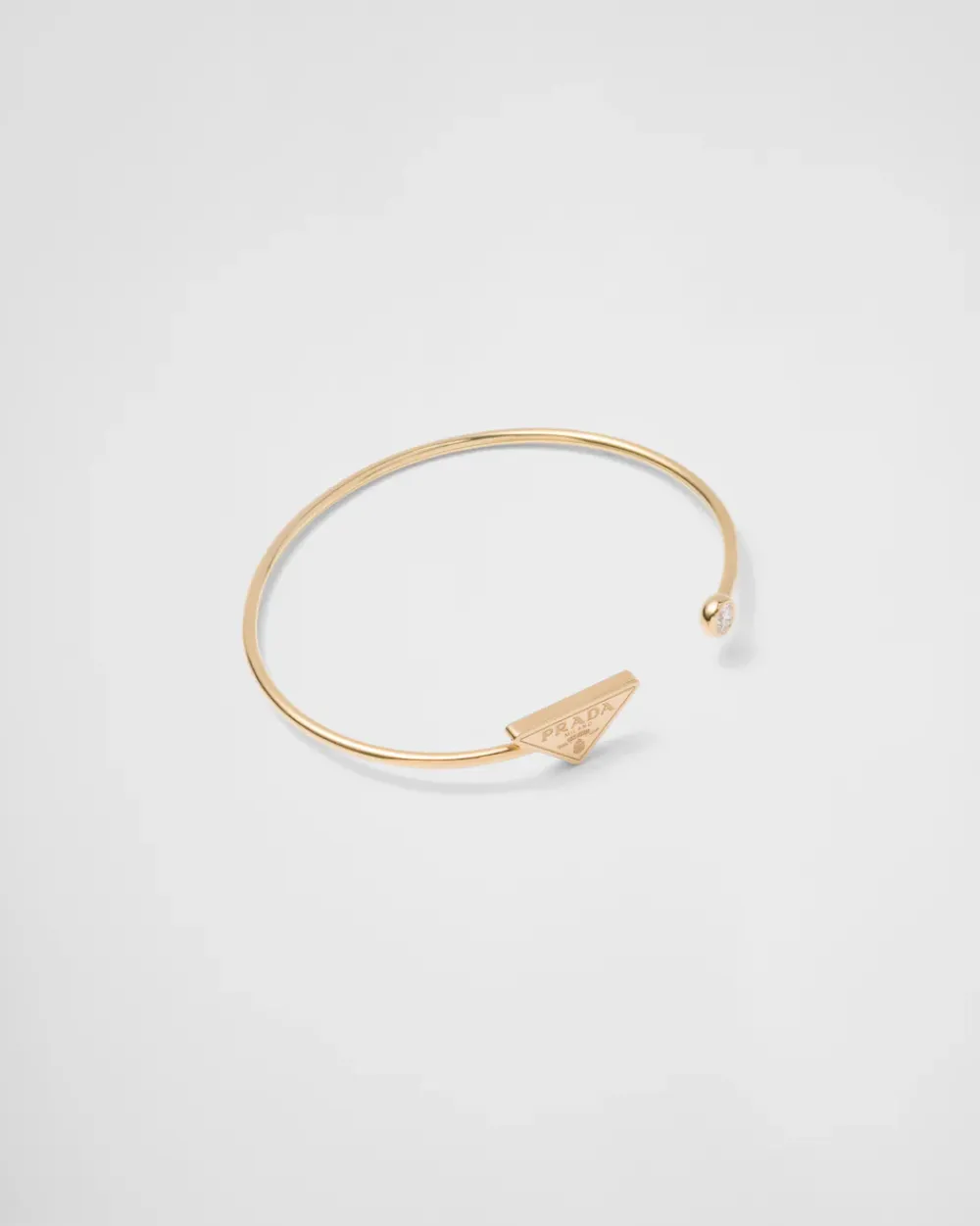 Mujer Prada COLECCIÓN DE JOYERÍA ELEGANTE^Brazalete Eternal Gold: Oro Y Diamante