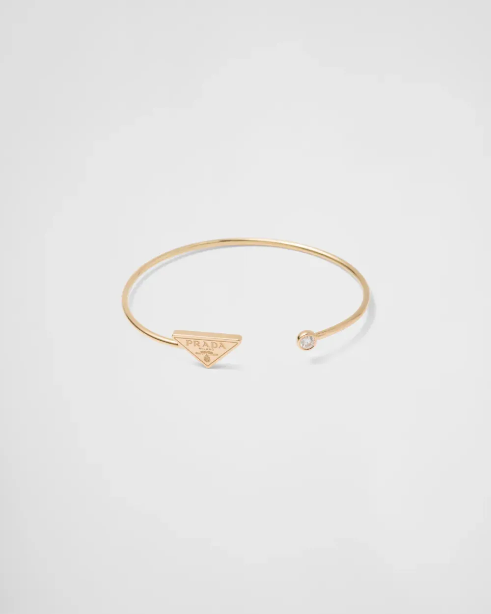 Mujer Prada COLECCIÓN DE JOYERÍA ELEGANTE^Brazalete Eternal Gold: Oro Y Diamante