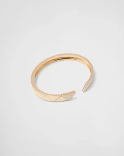 Mujer/Hombre Prada COLECCIÓN DE JOYERÍA ELEGANTE|COLECCIÓN DE JOYERÍA ELEGANTE^Brazalete Eternal Gold: Oro Y Diamantes