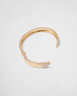 Mujer/Hombre Prada COLECCIÓN DE JOYERÍA ELEGANTE|COLECCIÓN DE JOYERÍA ELEGANTE^Brazalete Eternal Gold: Oro Y Diamantes