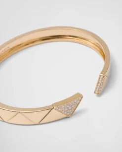 Mujer/Hombre Prada COLECCIÓN DE JOYERÍA ELEGANTE|COLECCIÓN DE JOYERÍA ELEGANTE^Brazalete Eternal Gold: Oro Y Diamantes
