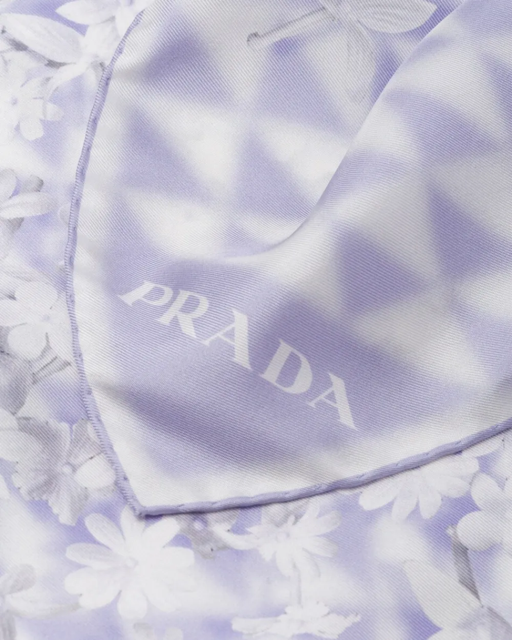 Mujer Prada BUFANDAS Y PAÑUELOS^Bufanda De Sarga Estampada