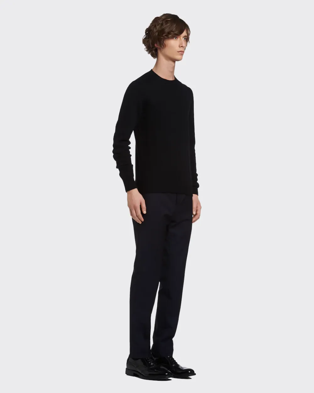 Hombre Prada TEJIDOS DE PUNTO^Cable-knit Cashmere Crew-neck Sweater