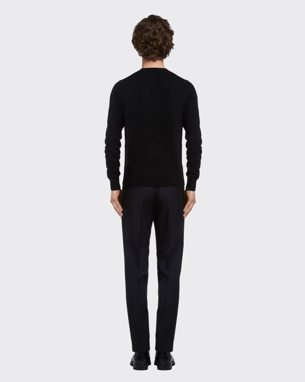Hombre Prada TEJIDOS DE PUNTO^Cable-knit Cashmere Crew-neck Sweater