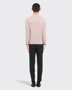 Hombre Prada TEJIDOS DE PUNTO^Cable-knit Cashmere Crew-neck Sweater