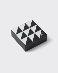 Mujer/Hombre Prada VELAS AROMÁTICAS Y OBJETOS DECORATIVOS|JUEGOS Y ACCESORIOS PARA EL HOGAR^Caja De Madera Y Piel Saffiano