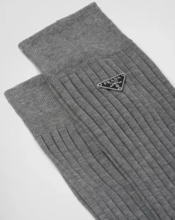 Mujer Prada PIJAMAS Y ROPA INTERIOR^Calcetines De Algodón
