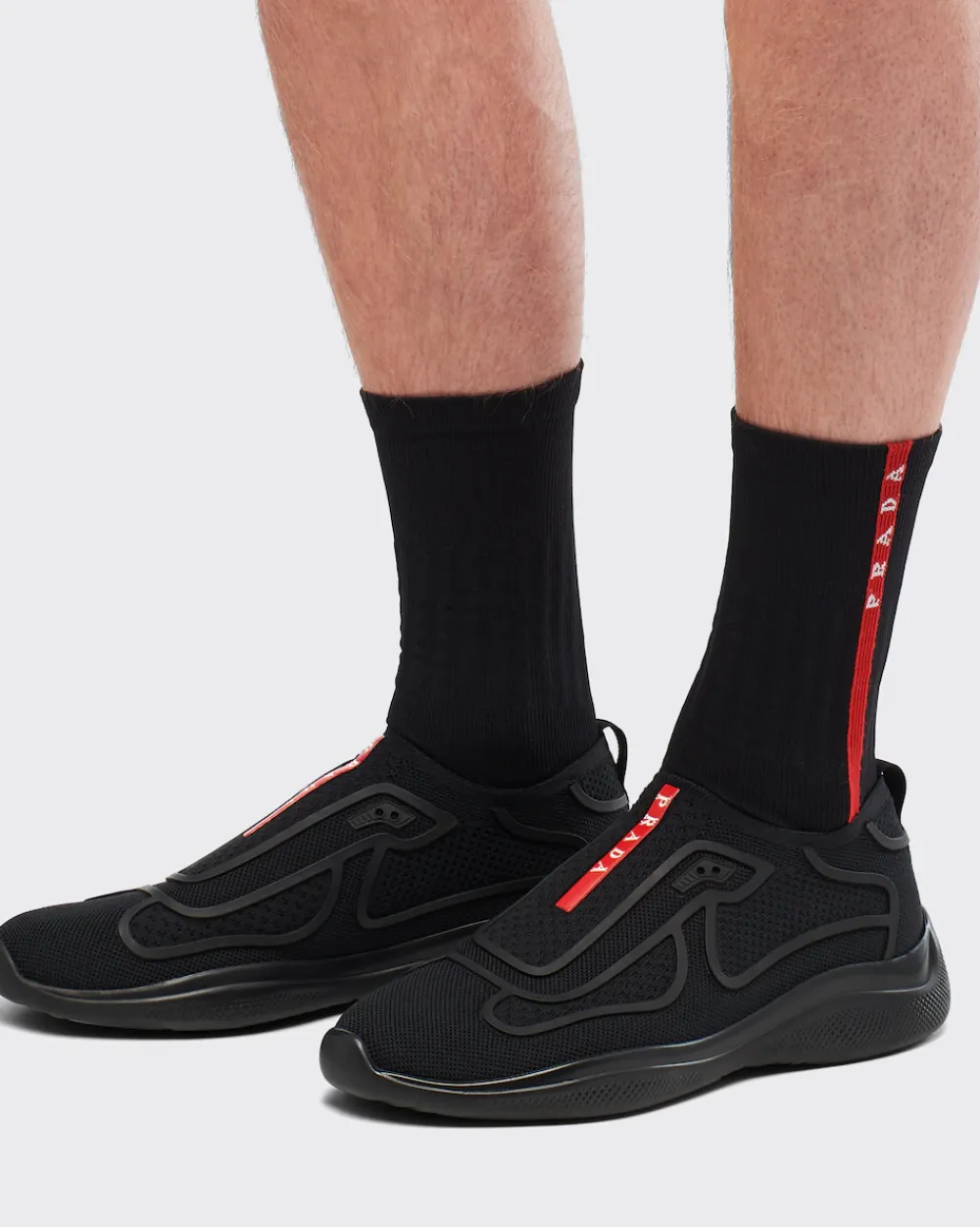 Hombre Prada BOLSOS Y ACCESORIOS^Calcetines De Punto En Re-nylon