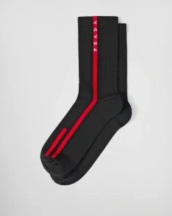 Hombre Prada BOLSOS Y ACCESORIOS^Calcetines Tobilleros De Tejido Técnico
