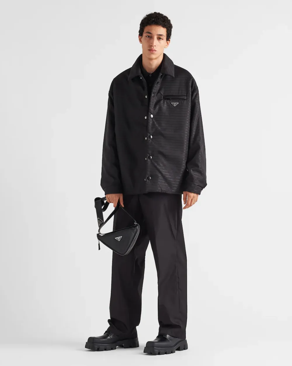 Hombre Prada COLECCIÓN MASCULINA|CAMISAS^Camisa Acolchada De Re-nylon