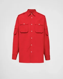 Hombre Prada CAMISAS^Camisa De Algodón