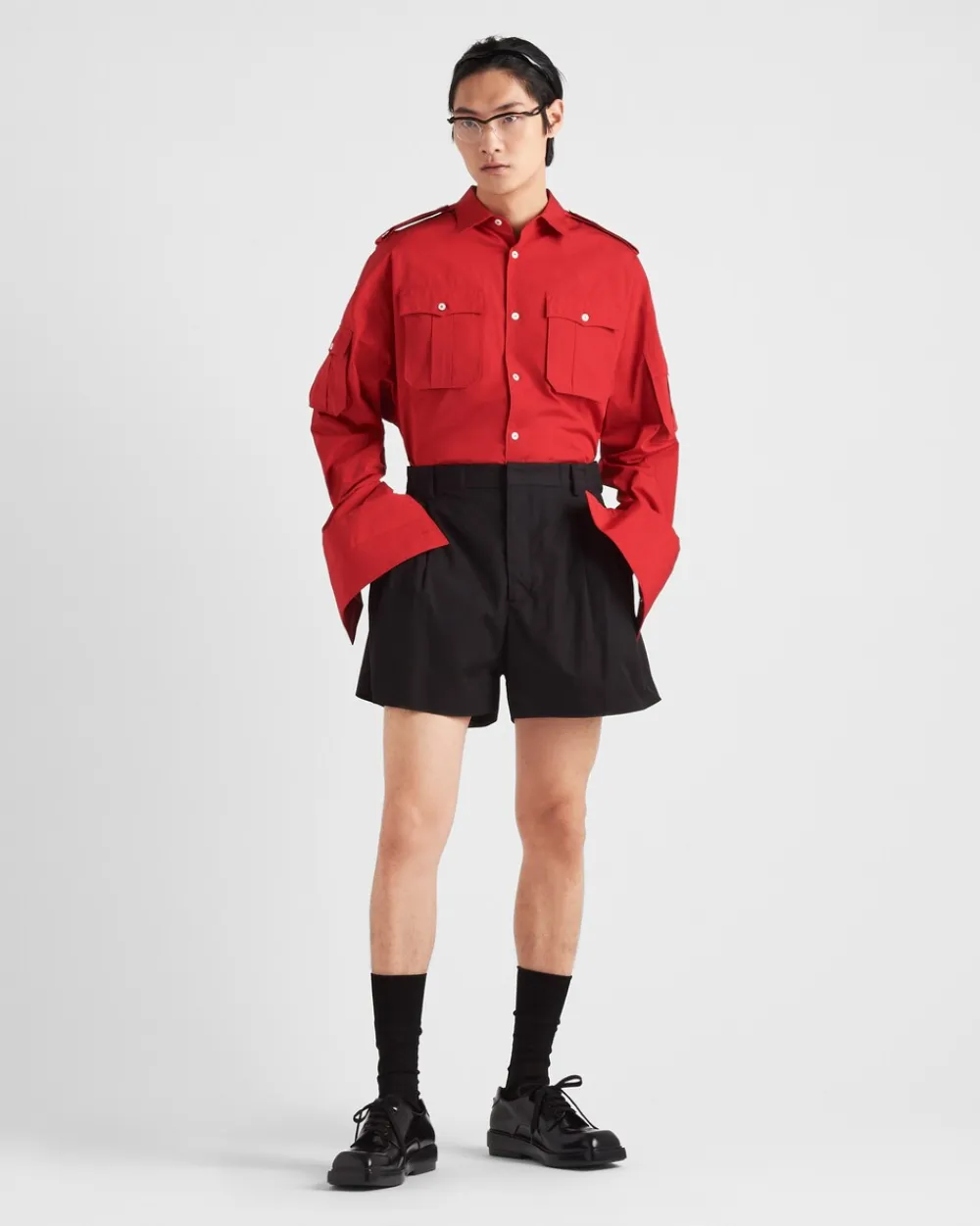 Hombre Prada CAMISAS^Camisa De Algodón