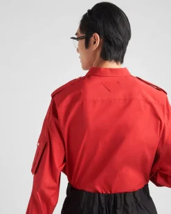 Hombre Prada CAMISAS^Camisa De Algodón
