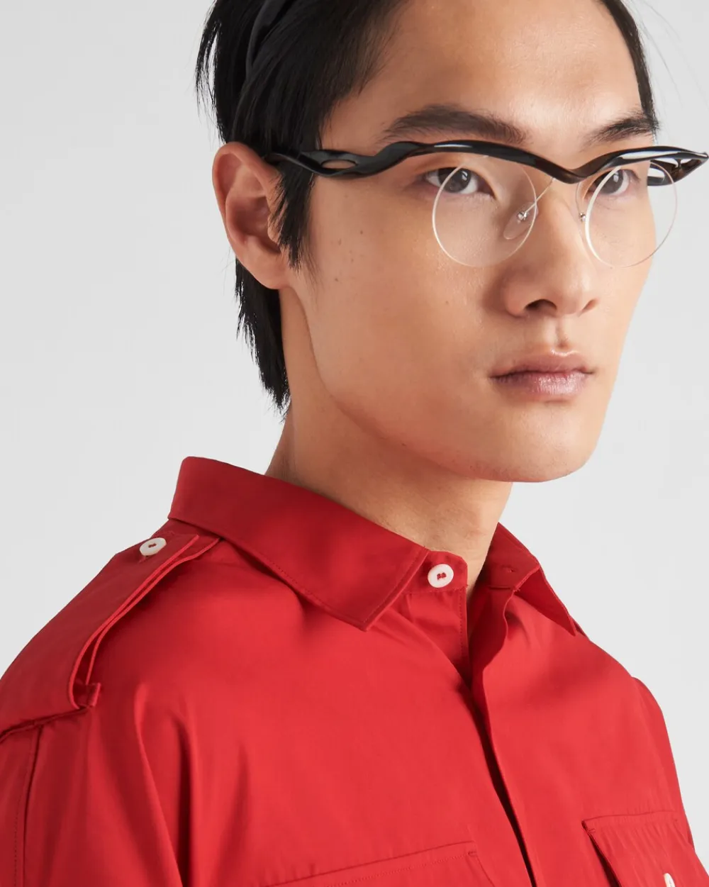 Hombre Prada CAMISAS^Camisa De Algodón