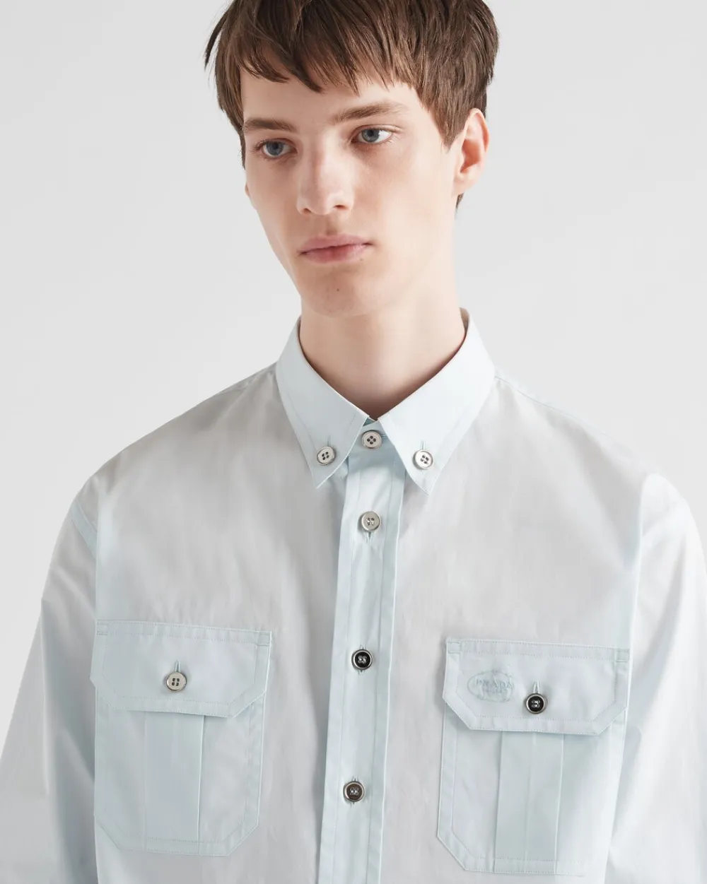 Hombre Prada CAMISAS^Camisa De Algodón