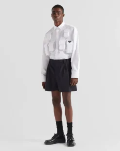 Hombre Prada CAMISAS^Camisa De Algodón