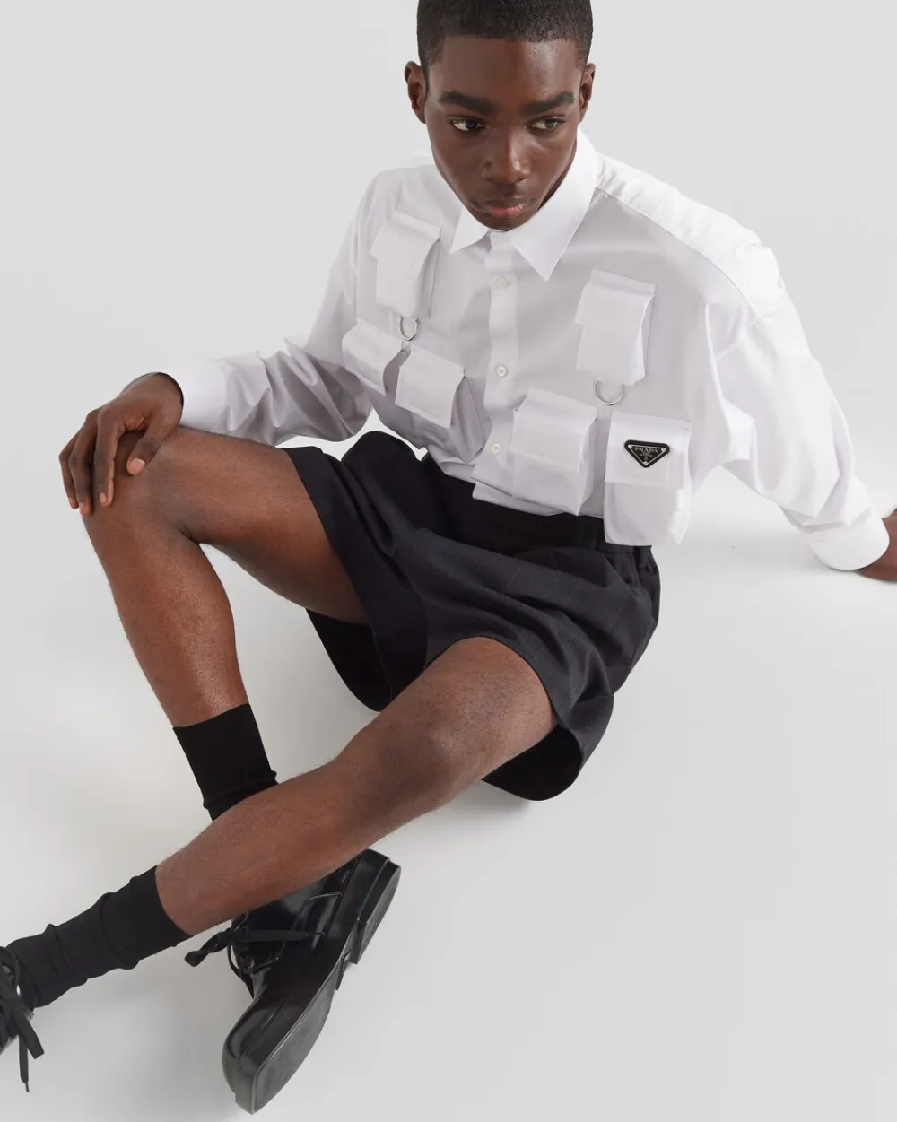Hombre Prada CAMISAS^Camisa De Algodón