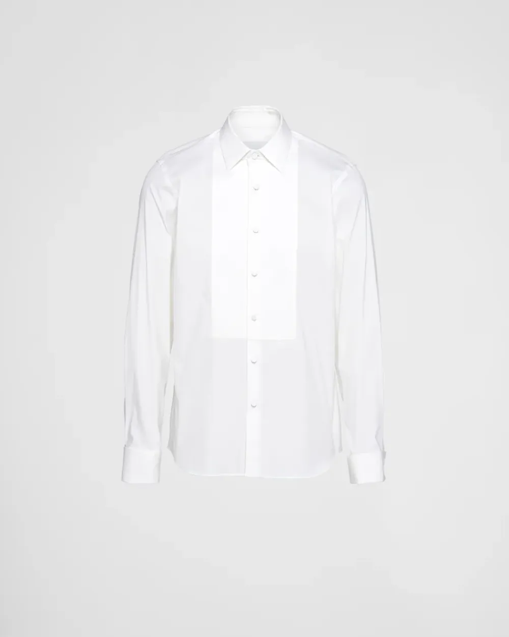 Hombre Prada CAMISAS^Camisa De Algodón Elástico