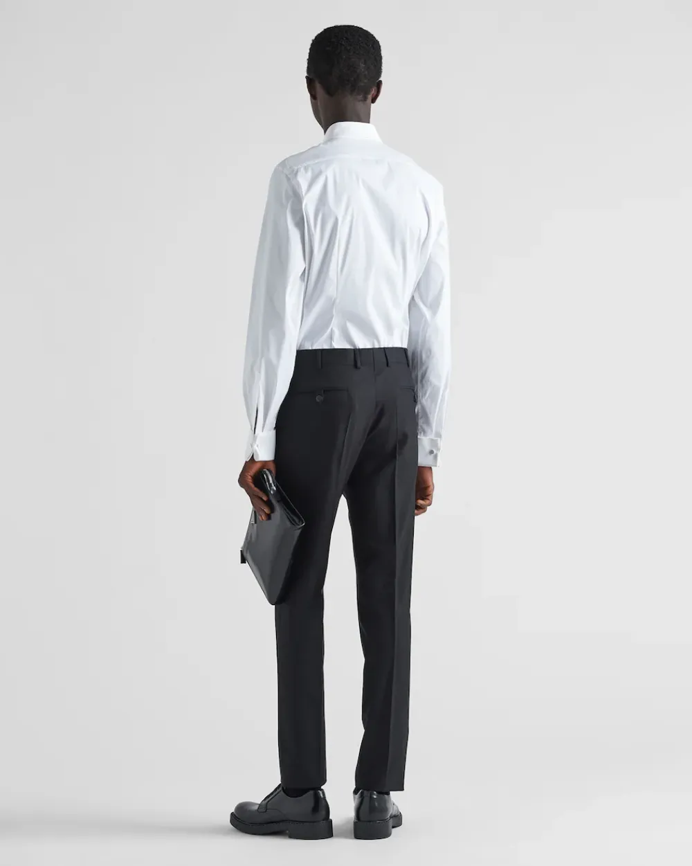 Hombre Prada CAMISAS^Camisa De Algodón Elástico