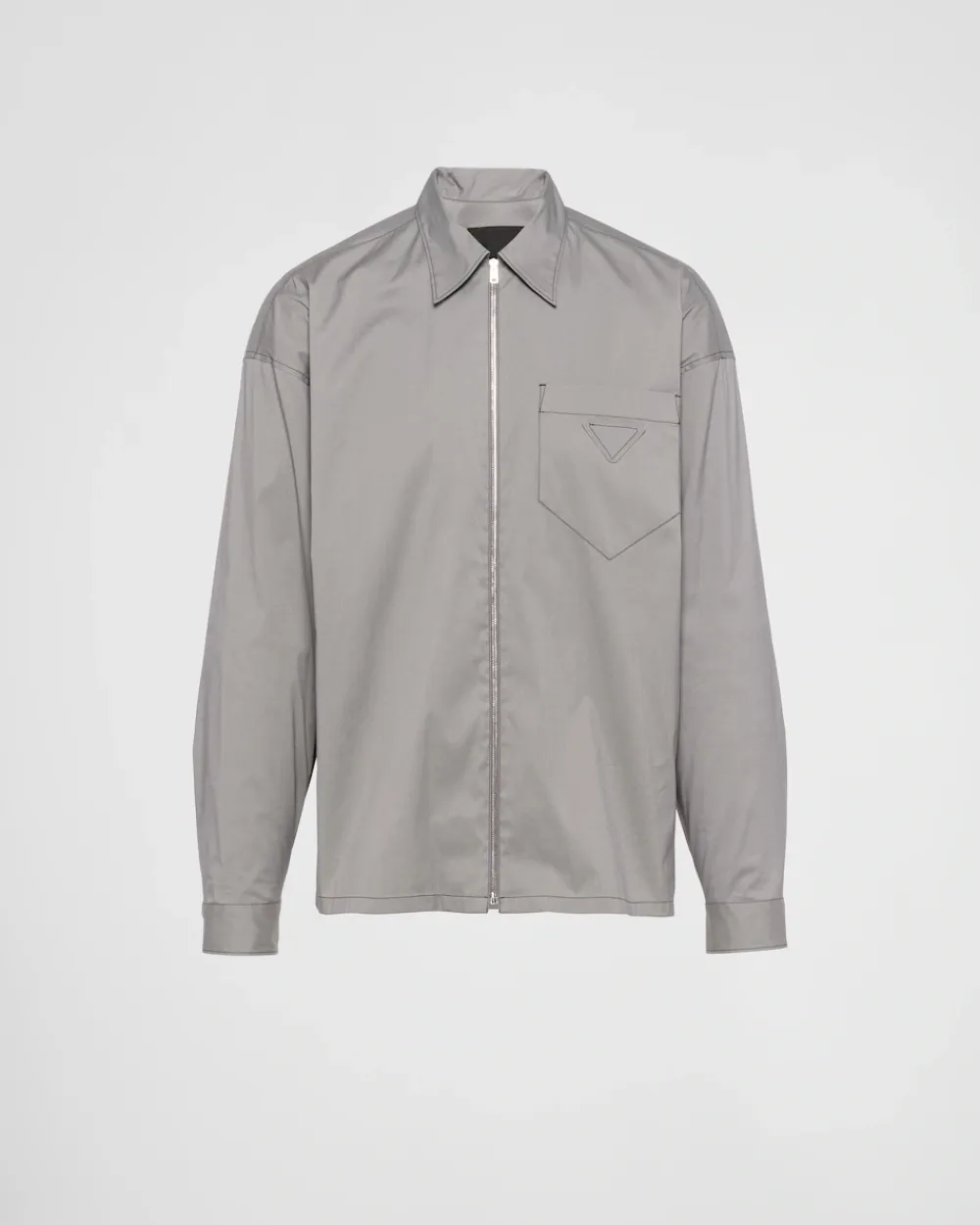 Hombre Prada CAMISAS^Camisa De Algodón Elástico