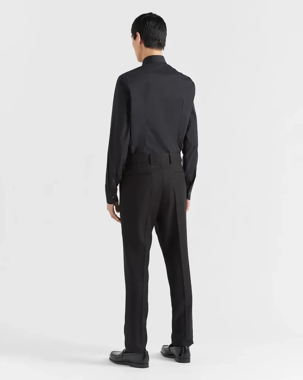 Hombre Prada CAMISAS^Camisa De Algodón Elástico
