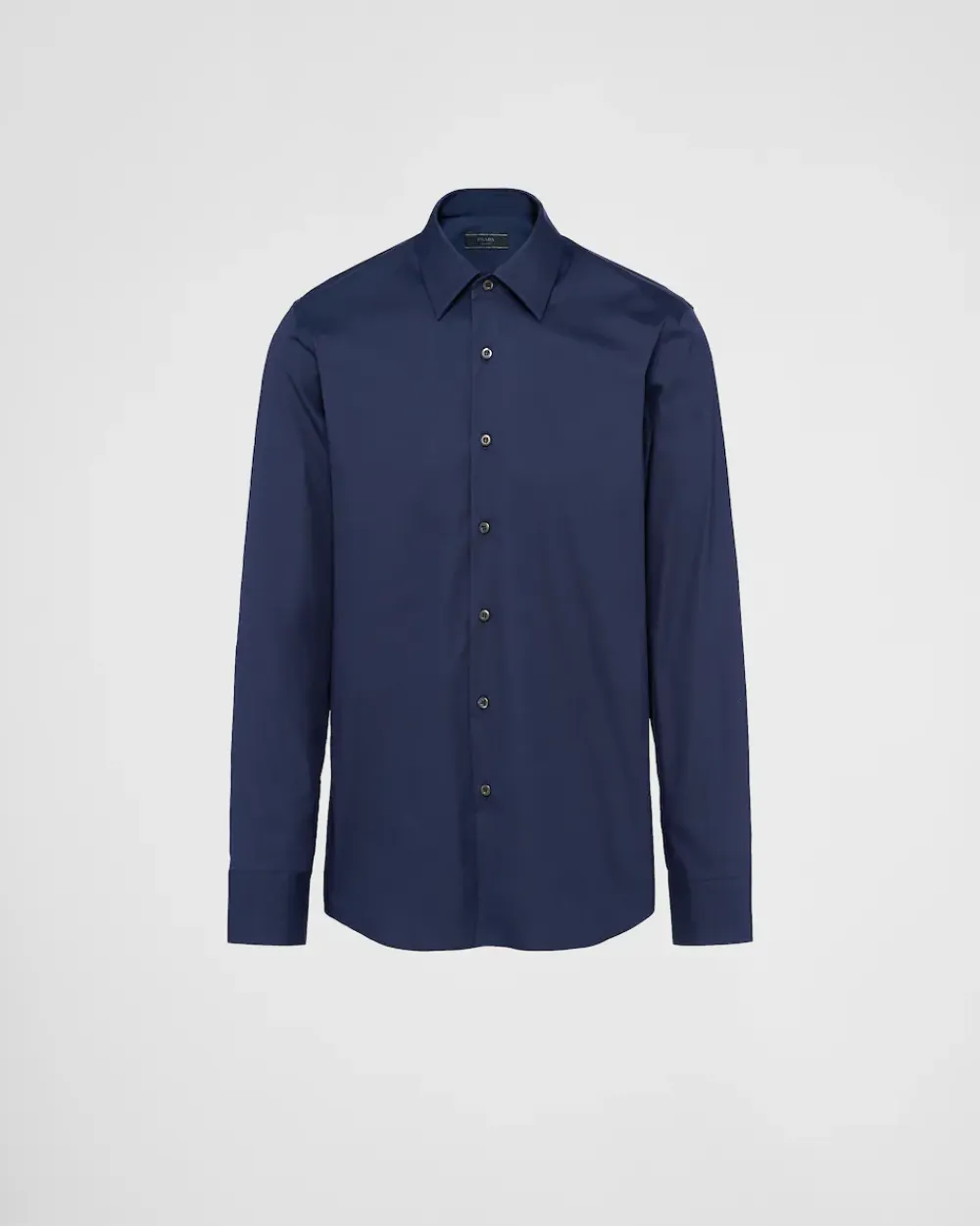 Hombre Prada CAMISAS^Camisa De Algodón Elástico