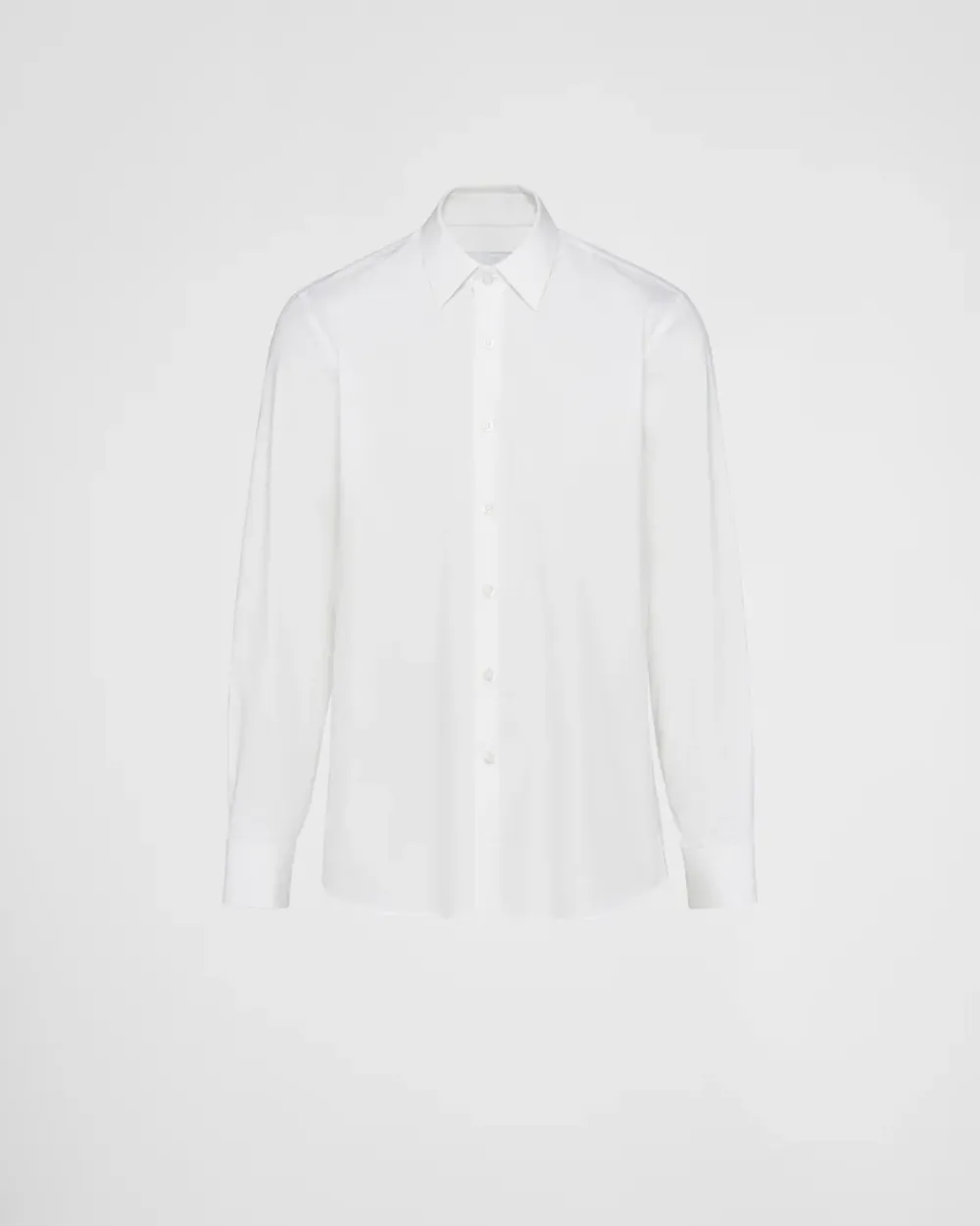 Hombre Prada CAMISAS^Camisa De Algodón Elástico