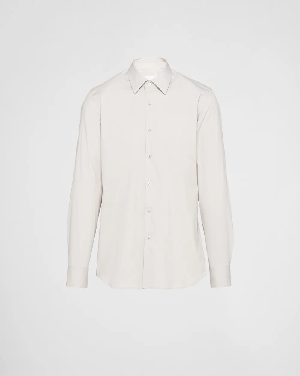 Hombre Prada CAMISAS^Camisa De Algodón Elástico