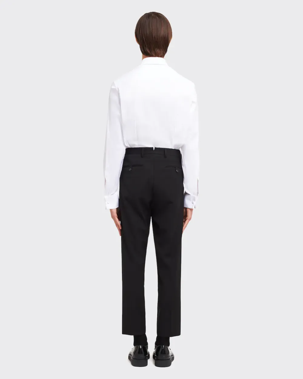 Hombre Prada CAMISAS^Camisa De Algodón Elástico