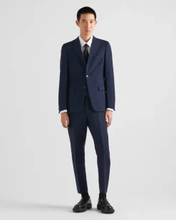 Hombre Prada CAMISAS^Camisa De Algodón Elástico