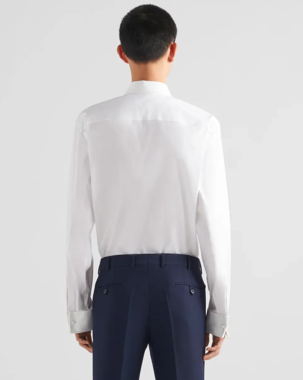 Hombre Prada CAMISAS^Camisa De Algodón Elástico