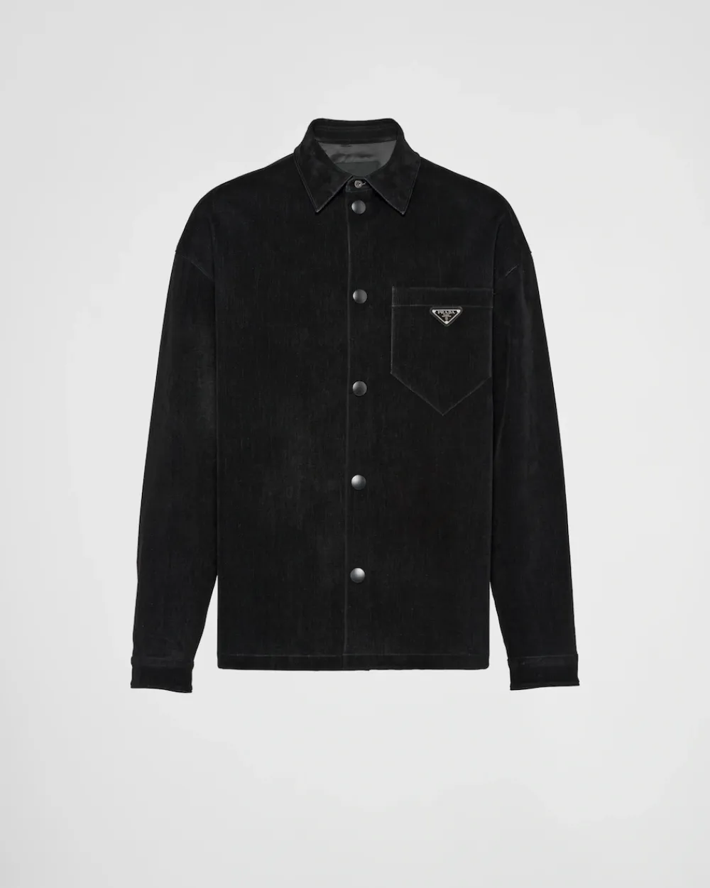 Hombre Prada CAMISAS^Camisa De Algodón Elástico