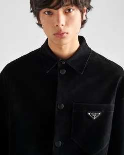 Hombre Prada CAMISAS^Camisa De Algodón Elástico