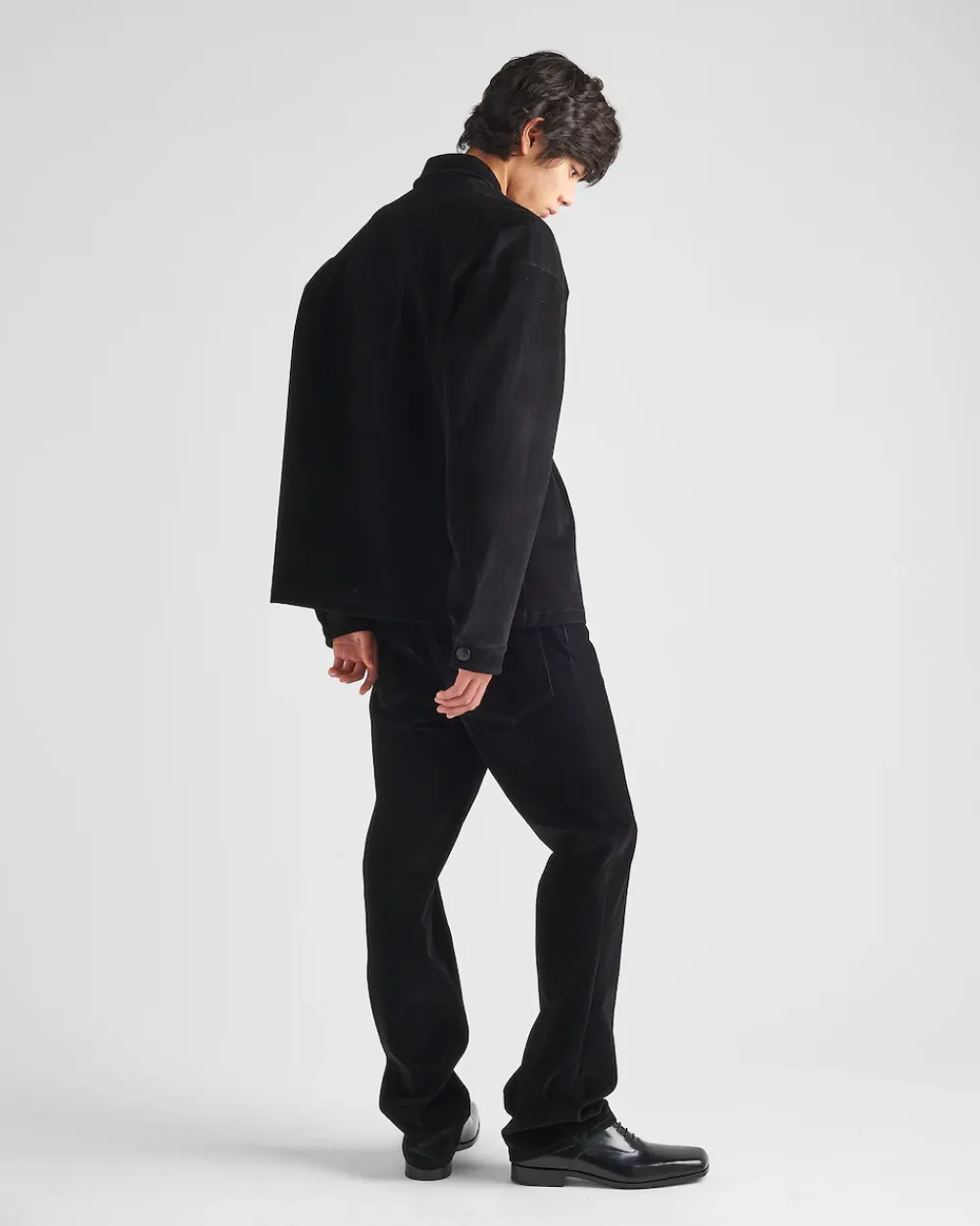 Hombre Prada CAMISAS^Camisa De Algodón Elástico