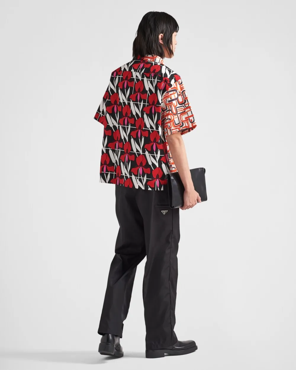 Hombre Prada CAMISAS^Camisa De Algodón Grueso Double Match