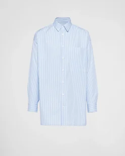 Hombre Prada CAMISAS^Camisa De Algodón Holgada