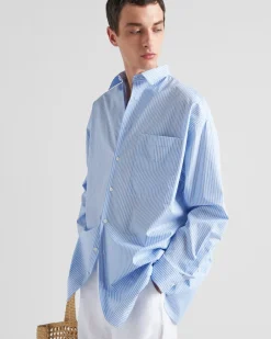 Hombre Prada CAMISAS^Camisa De Algodón Holgada