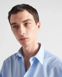 Hombre Prada CAMISAS^Camisa De Algodón Holgada